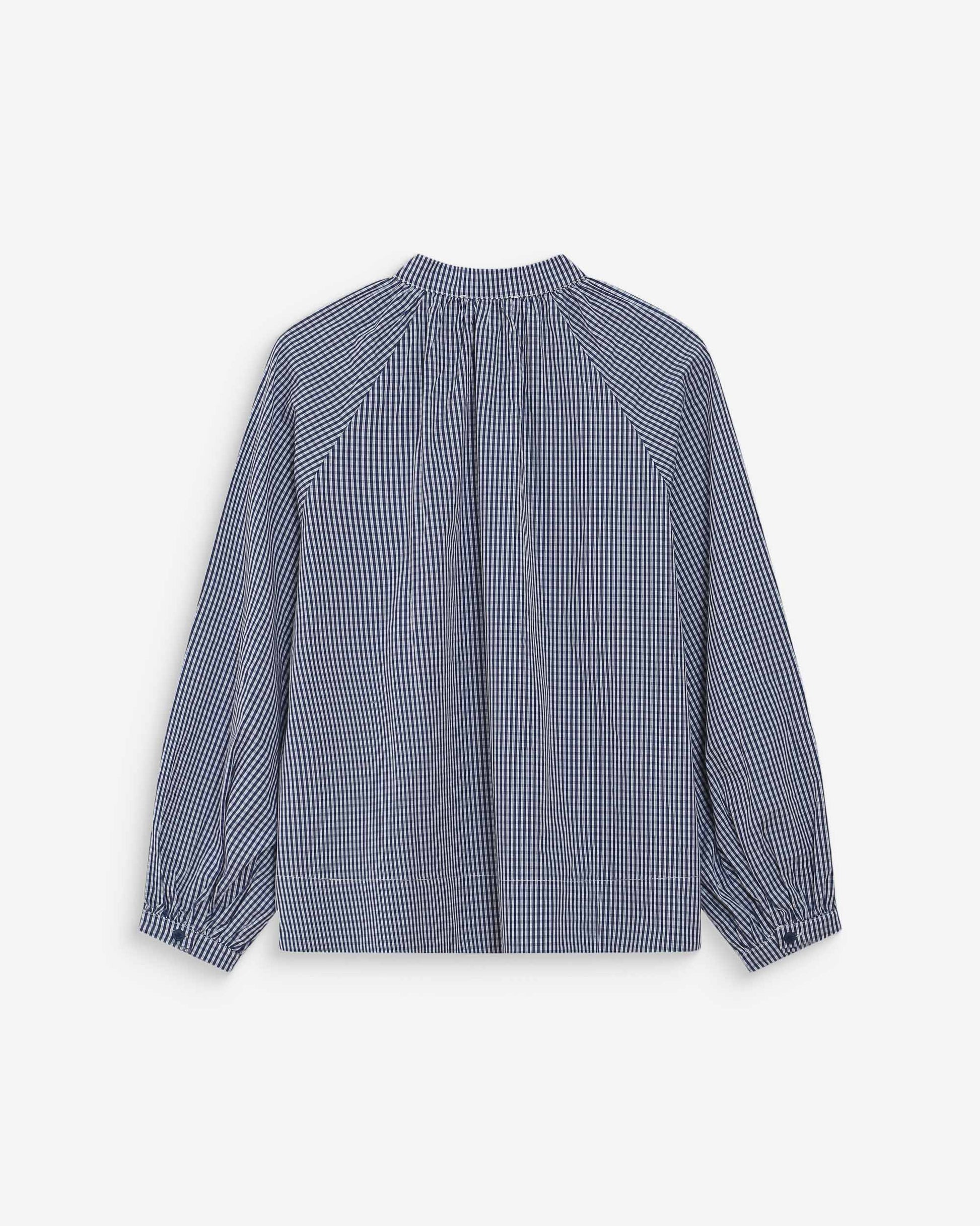 picture of Grace & Mila Varry Blouse - Marine Check - Number Two - womens - fashion - clothing - Grace & Mila 7