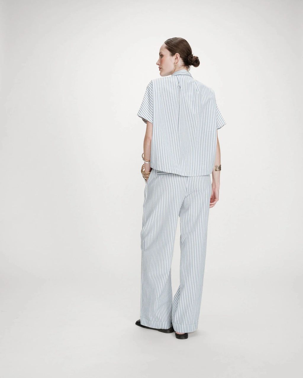 picture of Grace & Mila Vercia Shirt - Bluet Stripe - Number Two - womens - fashion - clothing - Grace & Mila 4