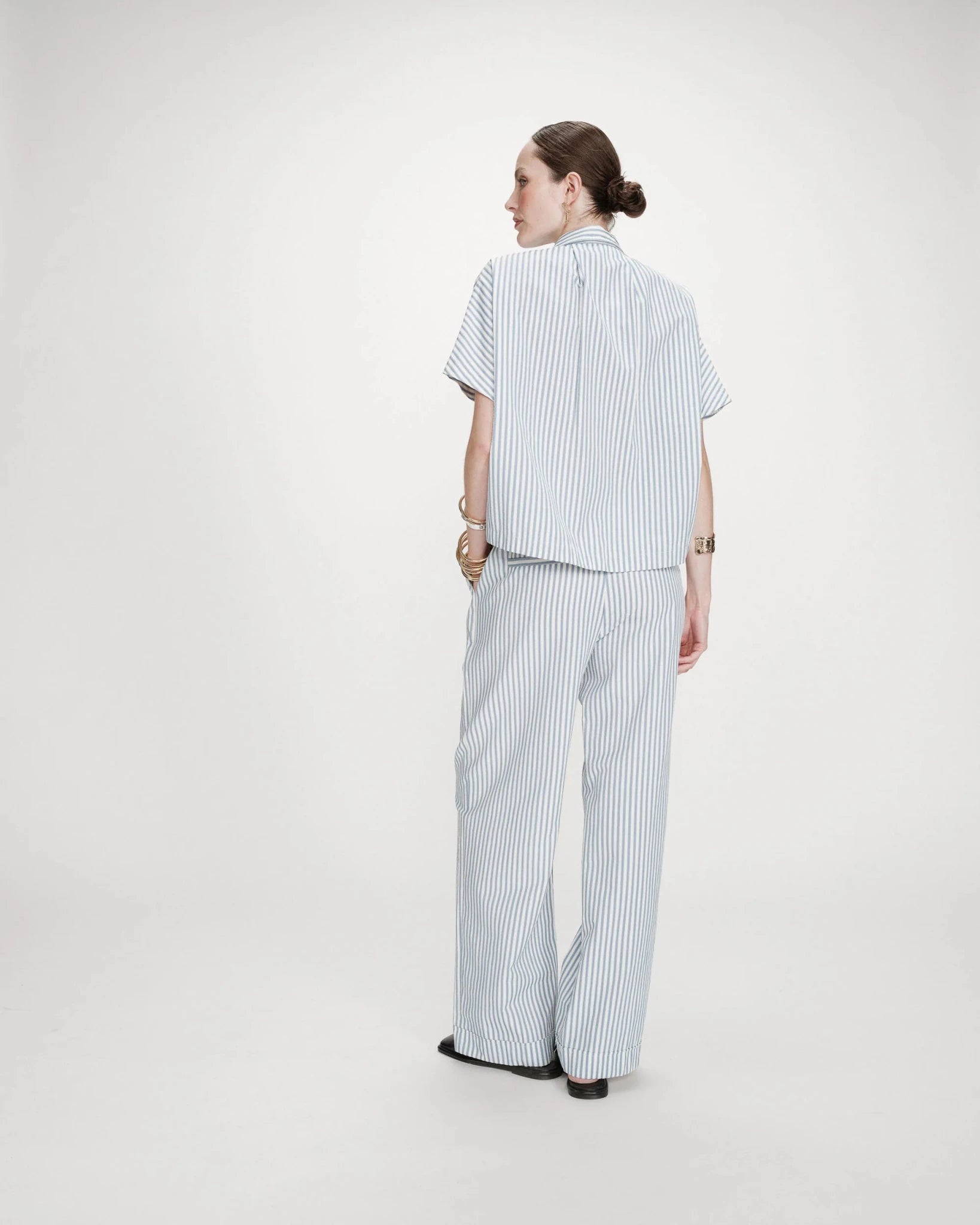 picture of Grace & Mila Vercia Shirt - Bluet Stripe - Number Two - womens - fashion - clothing - Grace & Mila 4