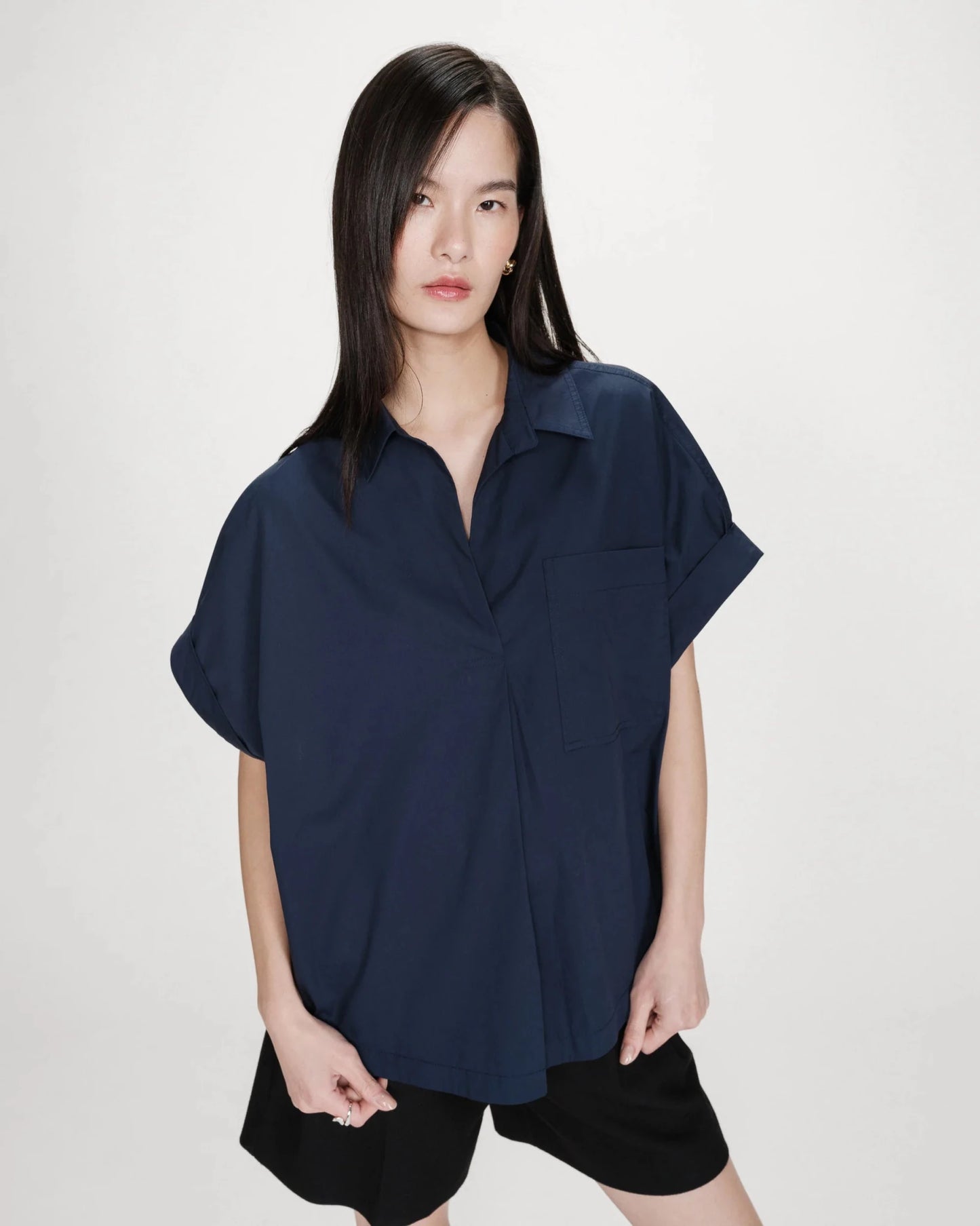 picture of Grace & Mila Versigny Shirt - Marine - Number Two - womens - fashion - clothing - Grace & Mila 4