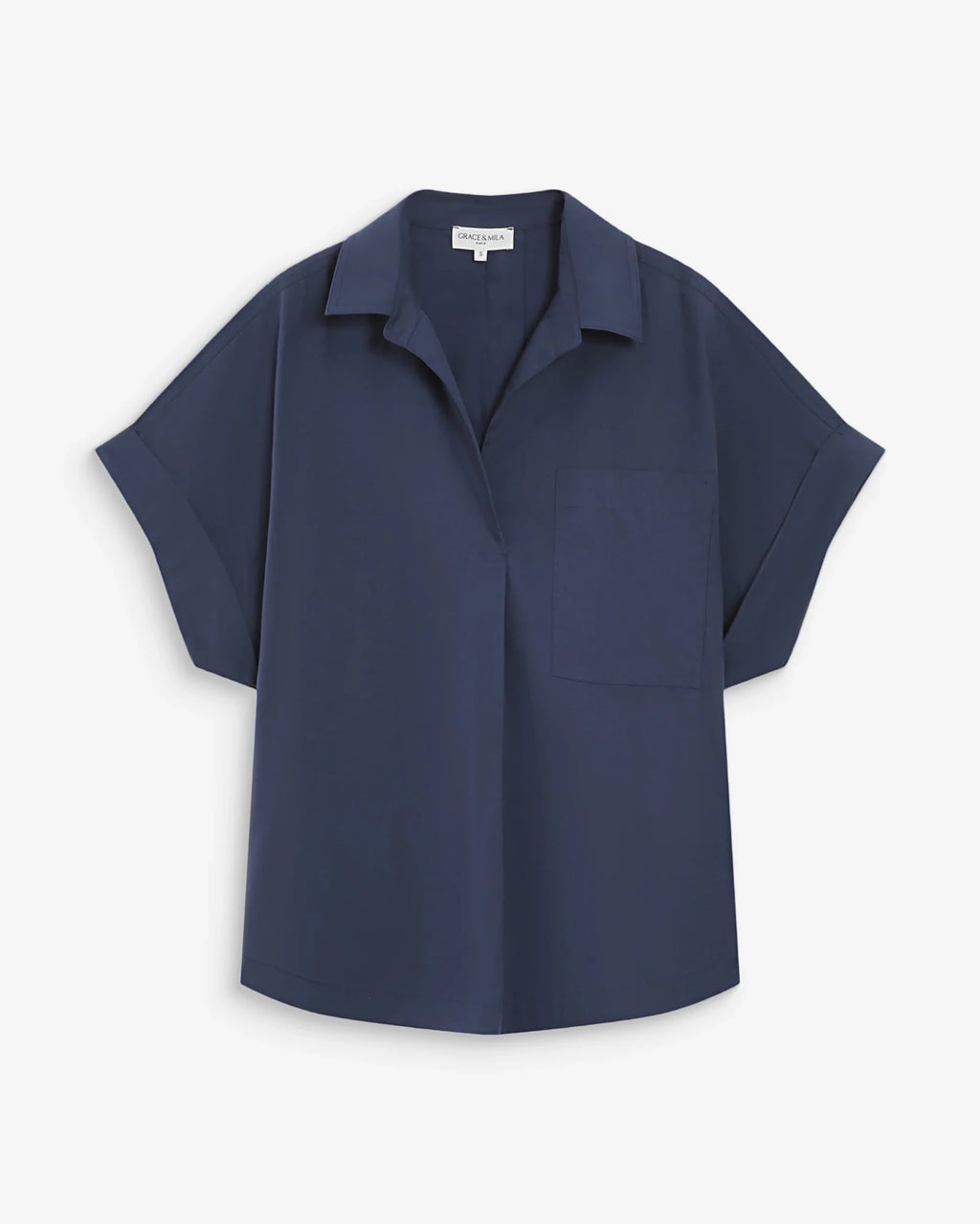 picture of Grace & Mila Versigny Shirt - Marine - Number Two - womens - fashion - clothing - Grace & Mila 6