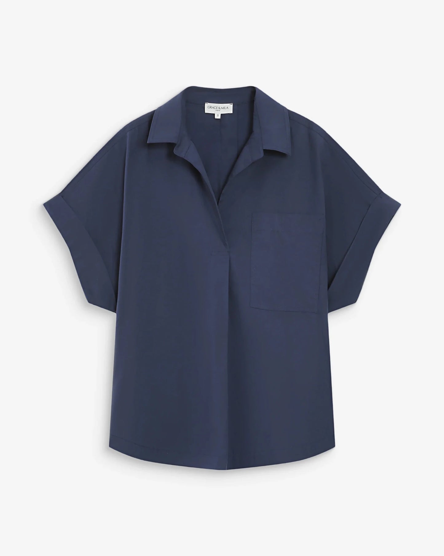 picture of Grace & Mila Versigny Shirt - Marine - Number Two - womens - fashion - clothing - Grace & Mila 6