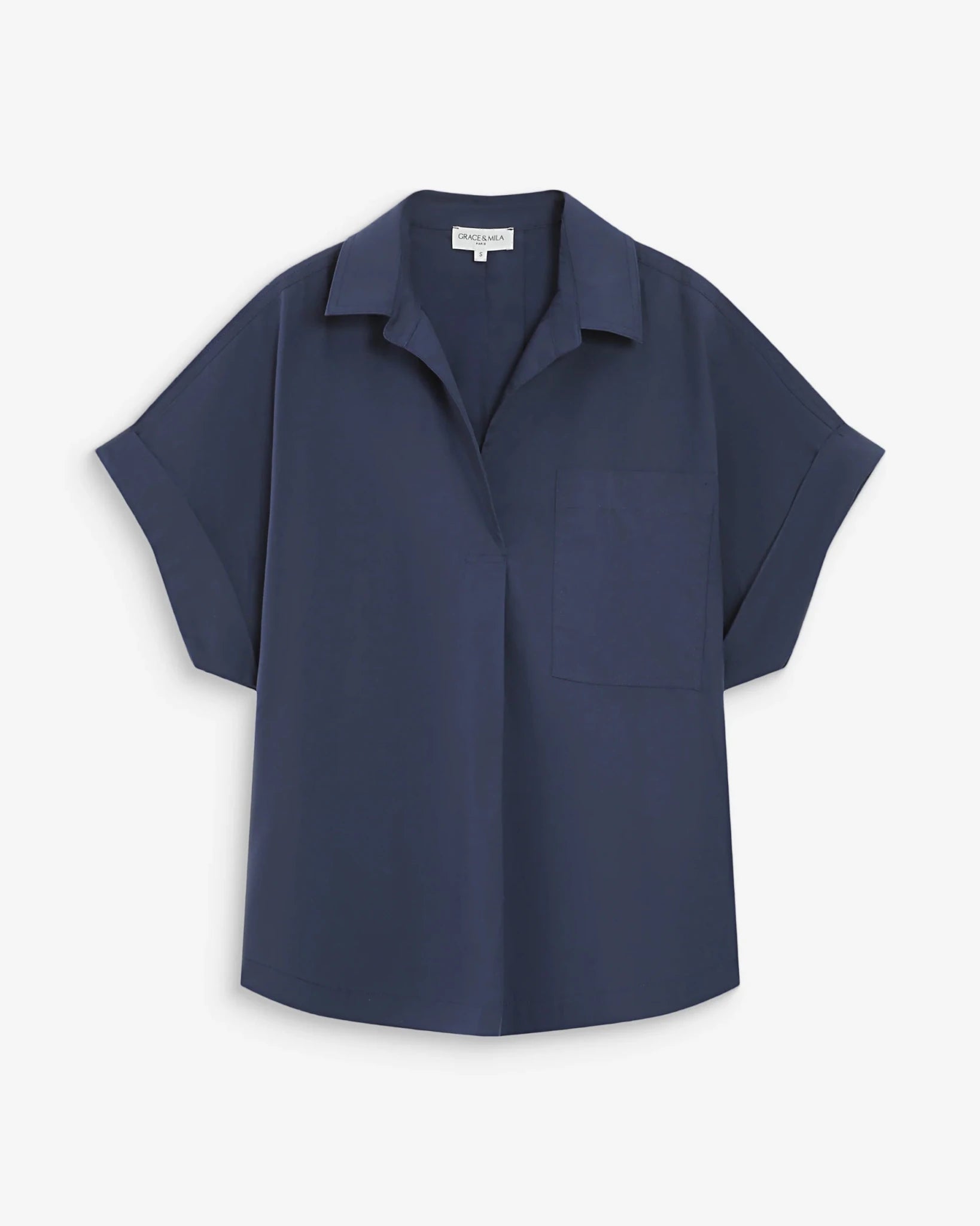 picture of Grace & Mila Versigny Shirt - Marine - Number Two - womens - fashion - clothing - Grace & Mila 6