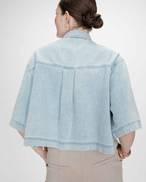 picture of Grace & Mila Vita Shirt - Sky Blue Denim - Number Two - womens - fashion - clothing - Grace & Mila 2