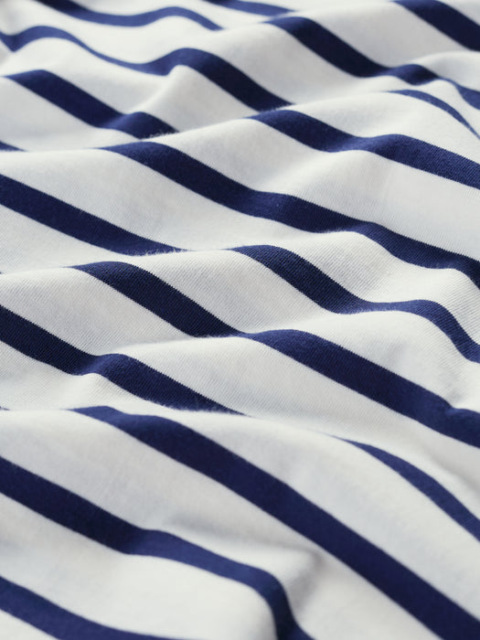 Seasalt Sailor Shirt Organic Cotton Jersey Breton Chalk Maritime