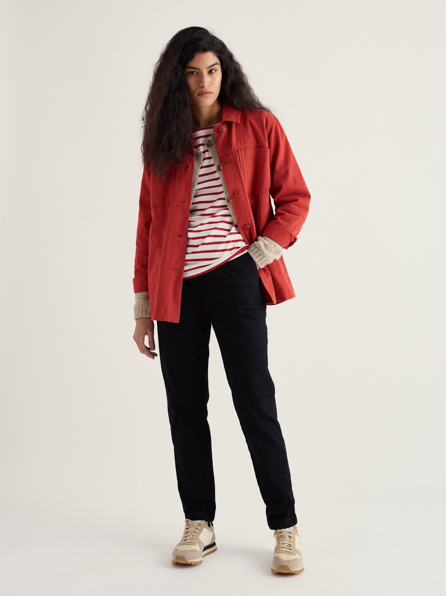 picture of Seasalt Sailor Shirt - Breton Deep Rust - Number Two - womens - fashion - clothing - Seasalt 3