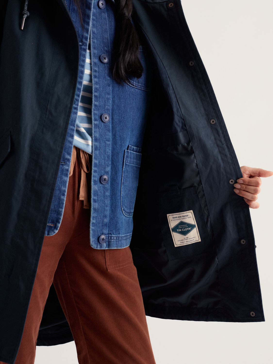 Seasalt Seafaring Waterproof Coat - Inkwell