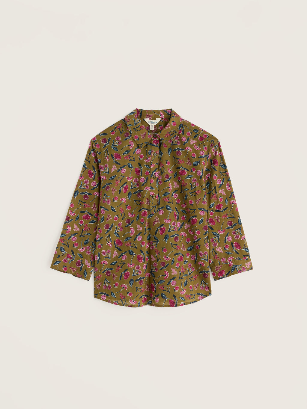Seasalt St Keverne Shirt - Plant Cuttings Fern Moss