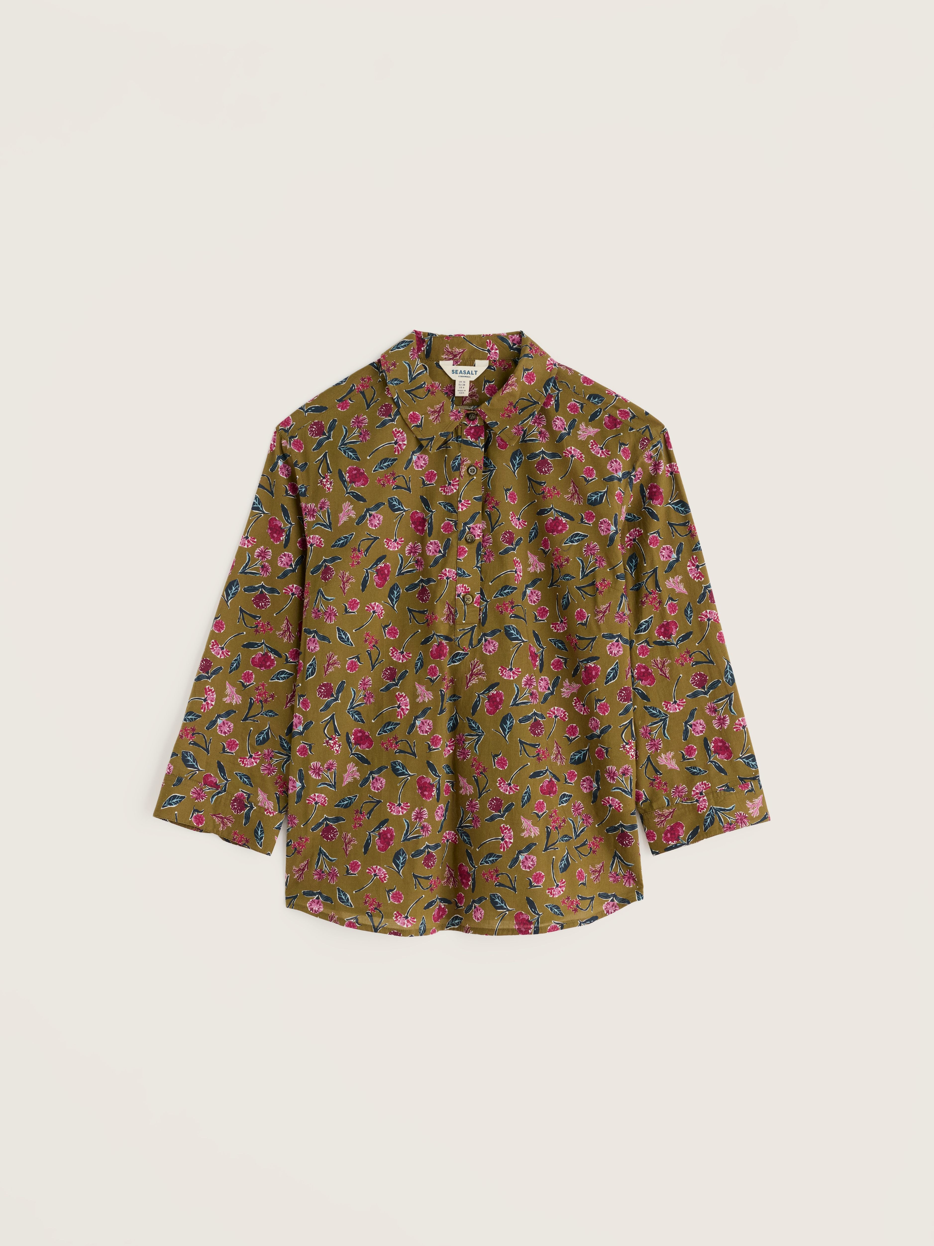 Seasalt St Keverne Shirt - Plant Cuttings Fern Moss