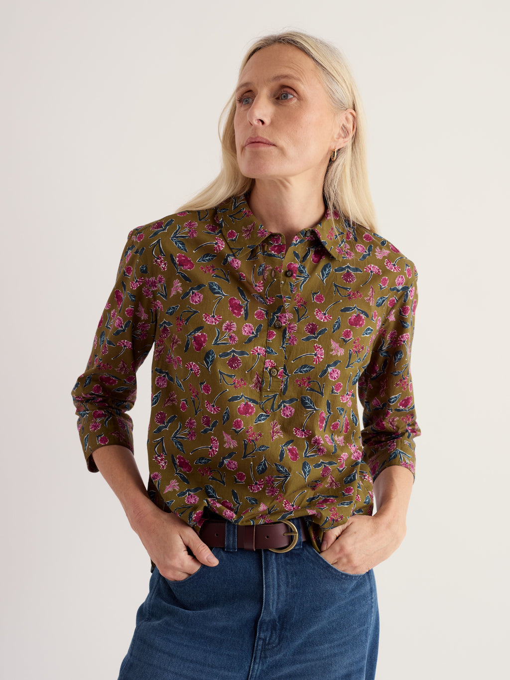 Seasalt St Keverne Shirt - Plant Cuttings Fern Moss