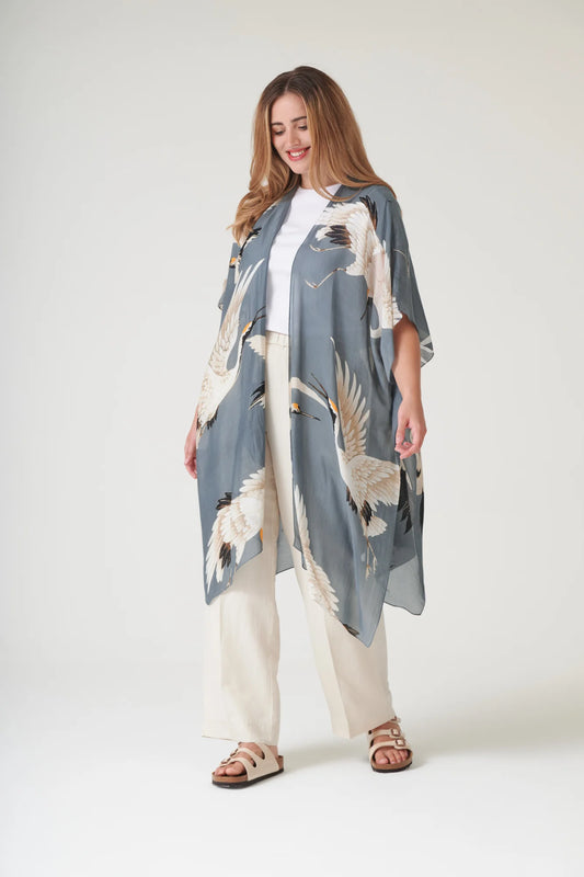 picture of One Hundred Stars Throwover - Stork Slate - Number Two - womens - fashion - clothing - One Hundred Stars 1