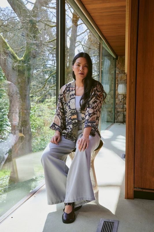 One Hundred Stars Kimono Susani CharcoalclothingOne Hundred StarsNumber Two