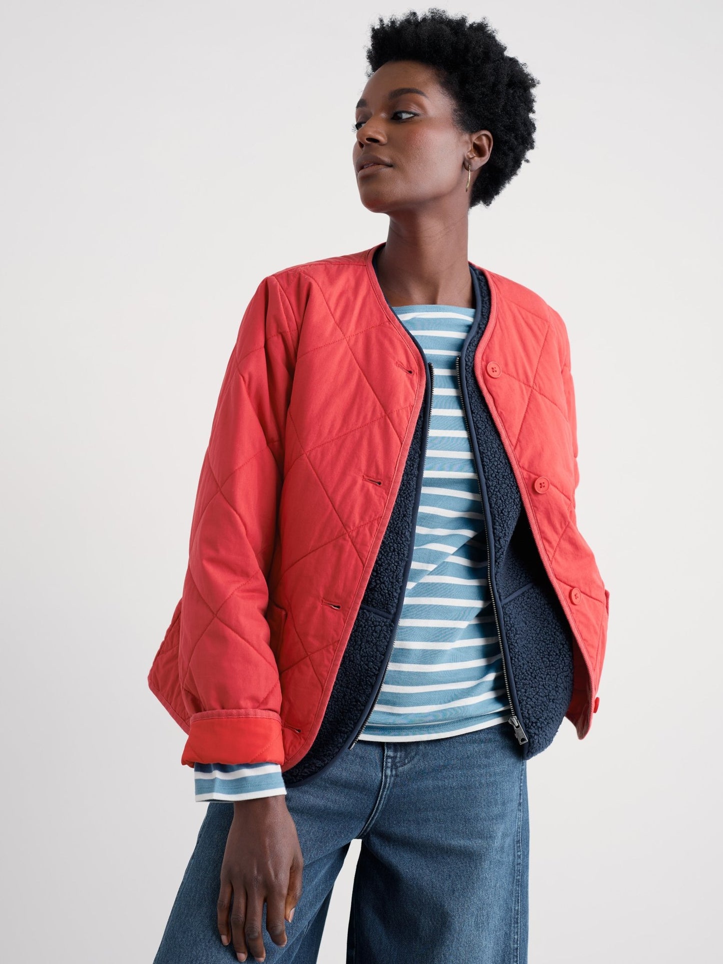 picture of Seasalt Swift Barn Jacket - Tomato - Number Two - womens - fashion - clothing - Seasalt 1
