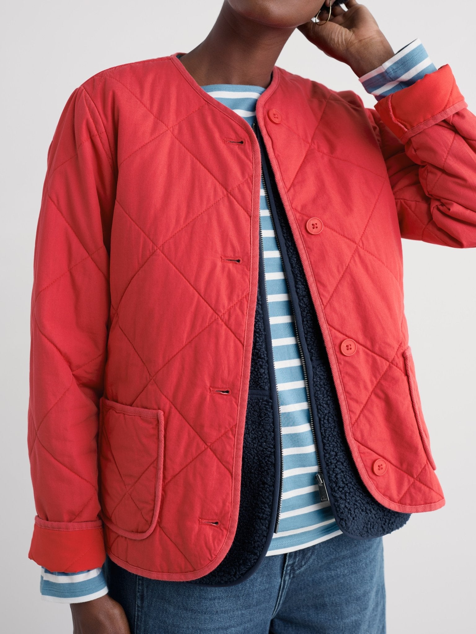 picture of Seasalt Swift Barn Jacket - Tomato - Number Two - womens - fashion - clothing - Seasalt 3