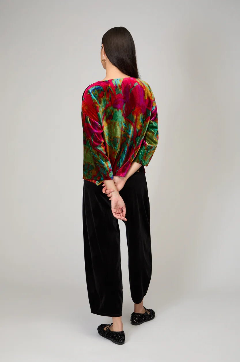 picture of Sahara Textured Velvet Botanicals Top - Number Two - womens - fashion - clothing - Sahara 3