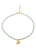 picture of My Doris Necklace - Beaded Turtle Green - Number Two - womens - fashion - accessories - My Doris 1