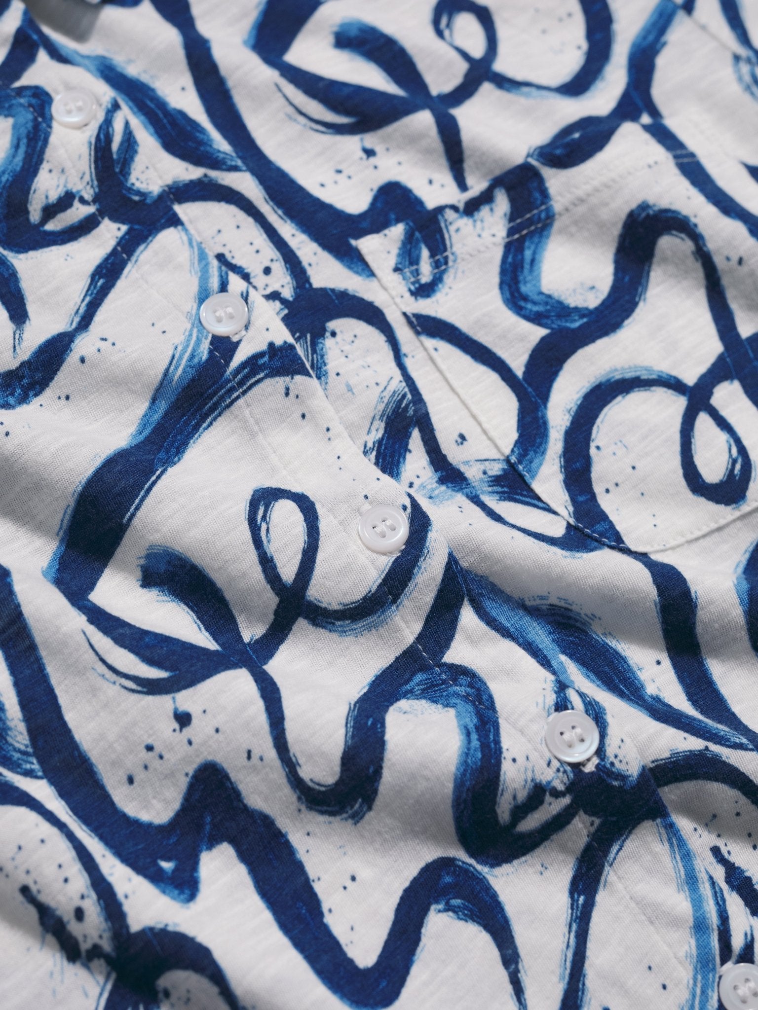 picture of Seasalt Teasel Head Shirt - Ink Strokes Chalk - Number Two - womens - fashion - clothing - Seasalt 4