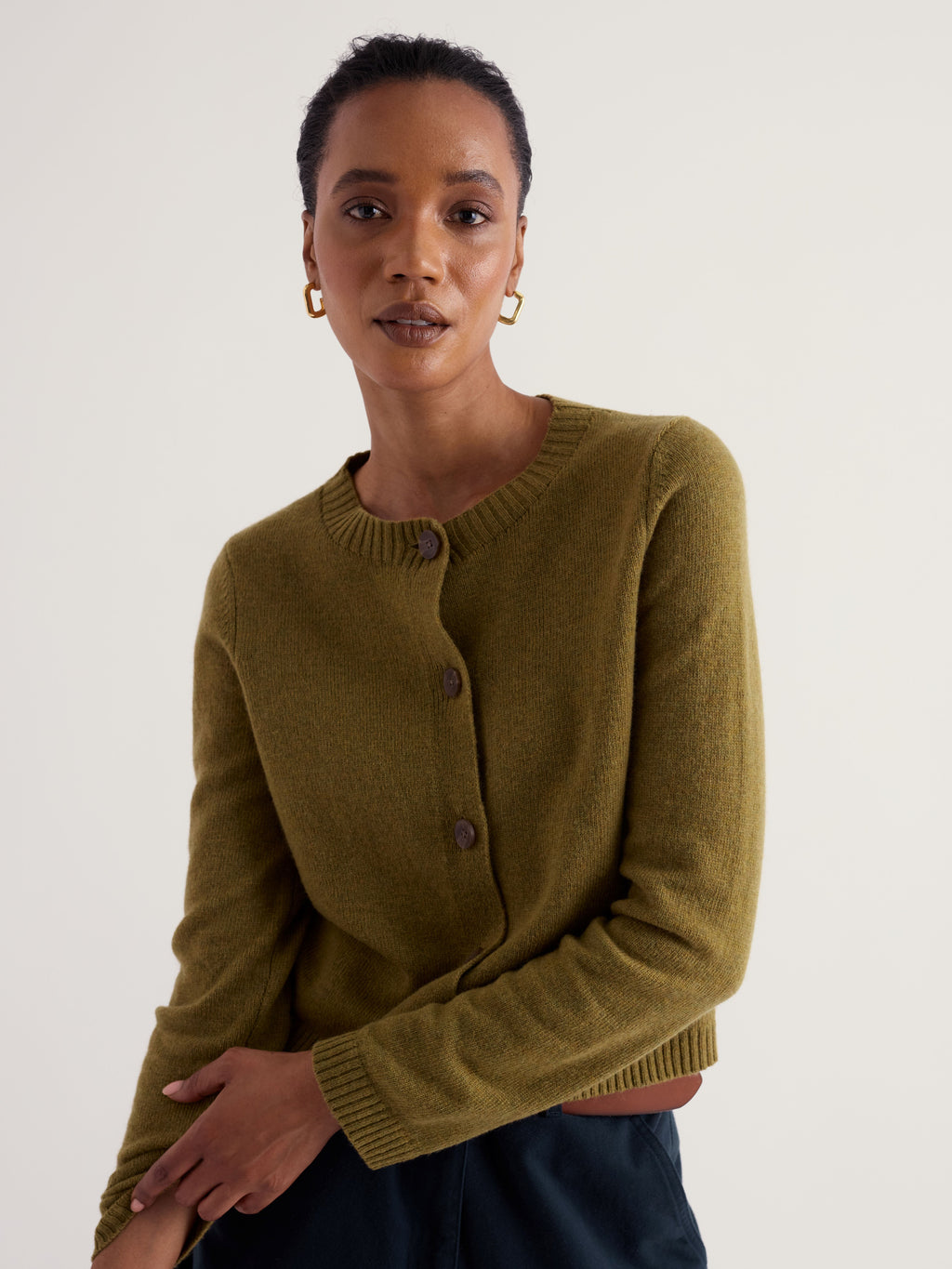 Seasalt Tern Tide Cardigan - Fern Moss