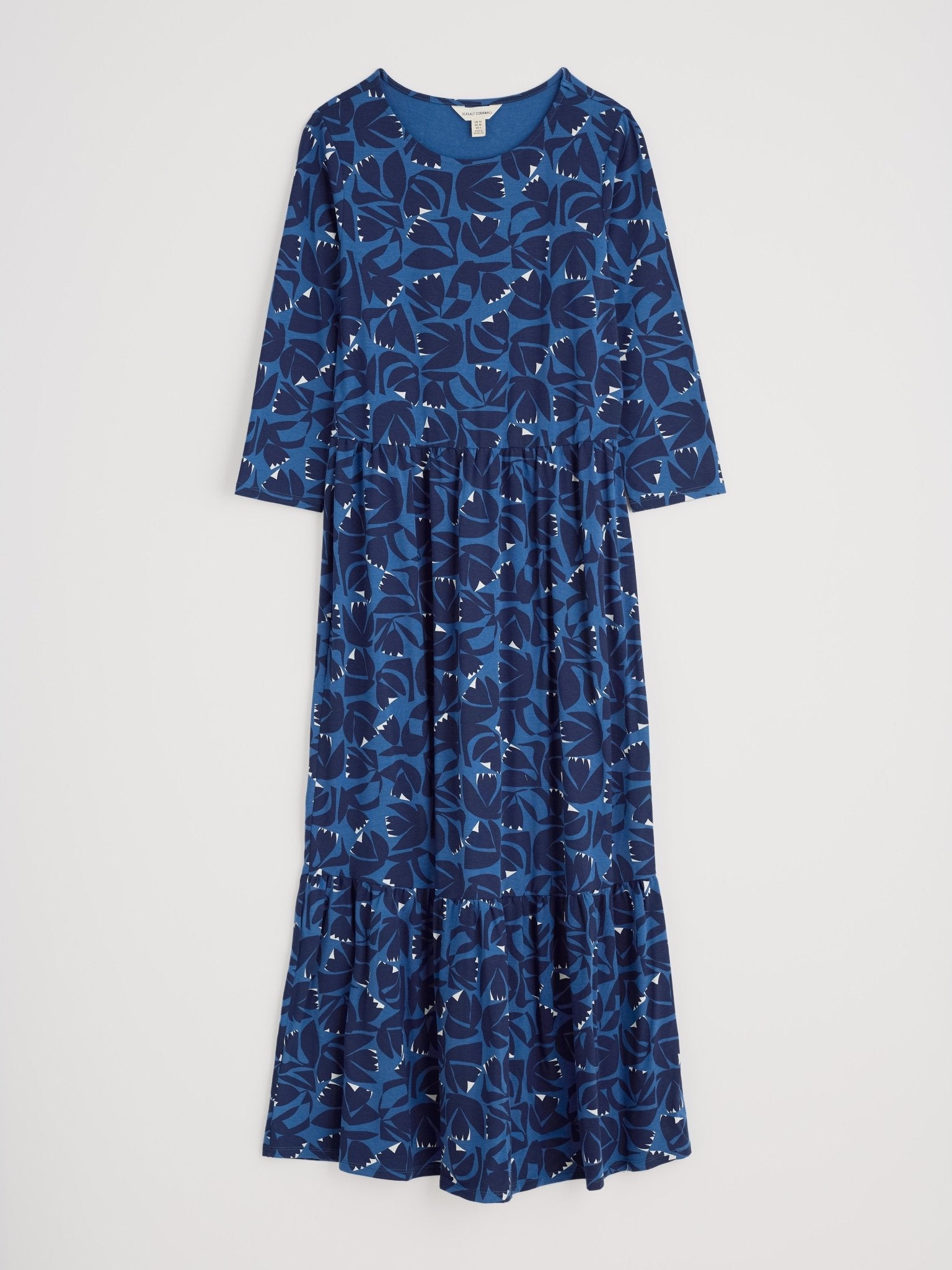 picture of Seasalt Tor View Jersey Dress Floral Cutout Ink - Number Two - womens - fashion - clothing - Seasalt 5