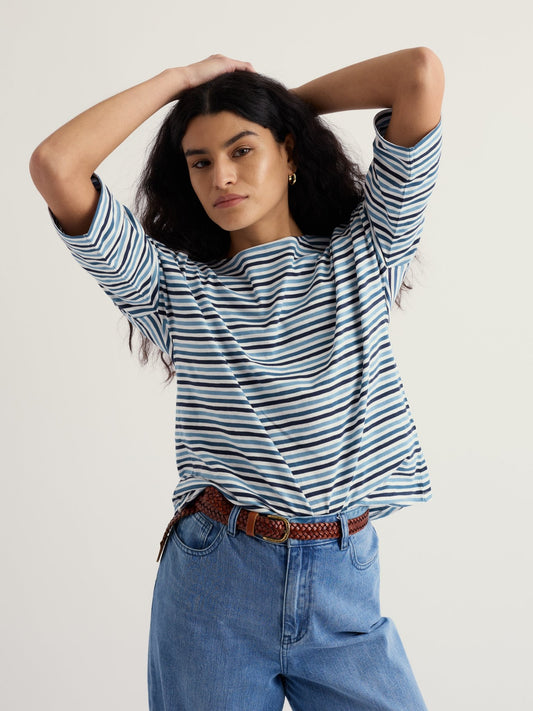 picture of Seasalt Tremayne Quay Top - Pellitras Dusk - Number Two - womens - fashion - clothing - Seasalt 1