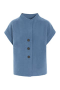 picture of Henriette Steffensen Vest 7170 - Dusty Blue - Number Two - womens - fashion - clothing - Henriette Steffensen 1