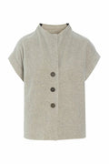 picture of Henriette Steffensen Vest 7170 - Sand - Number Two - womens - fashion - clothing - Henriette Steffensen 1