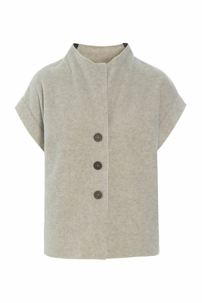 picture of Henriette Steffensen Vest 7170 - Sand - Number Two - womens - fashion - clothing - Henriette Steffensen 1