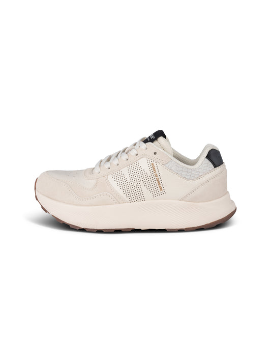 picture of Woden Mathide Leather Trainer - Blanc De Blanc - Number Two - womens - fashion - Footwear - Woden 1