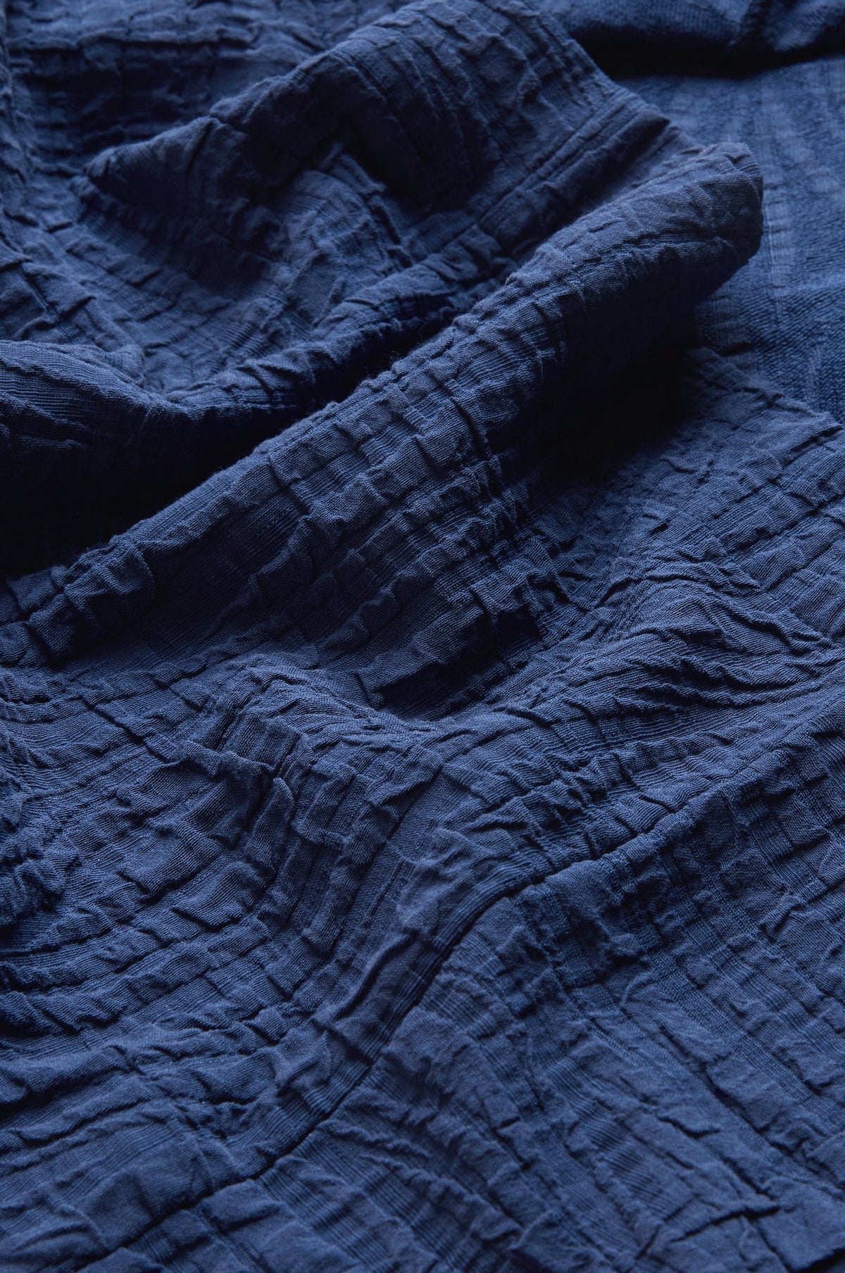 Sahara Wave Textured Crinkle Dress - Cobalt