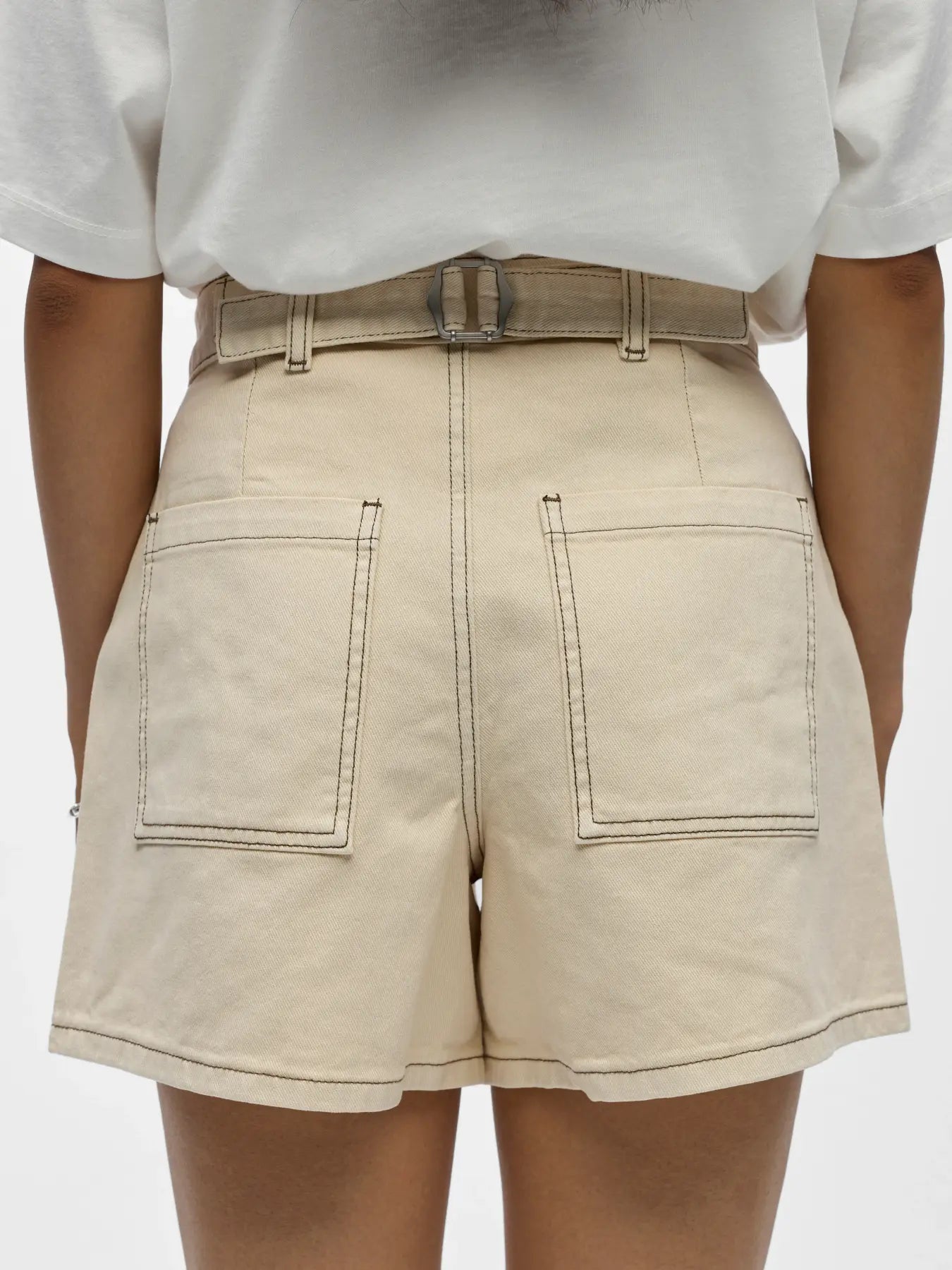 picture of Object Andrea Shorts - Birch - Number Two - womens - fashion - clothing - Object 3