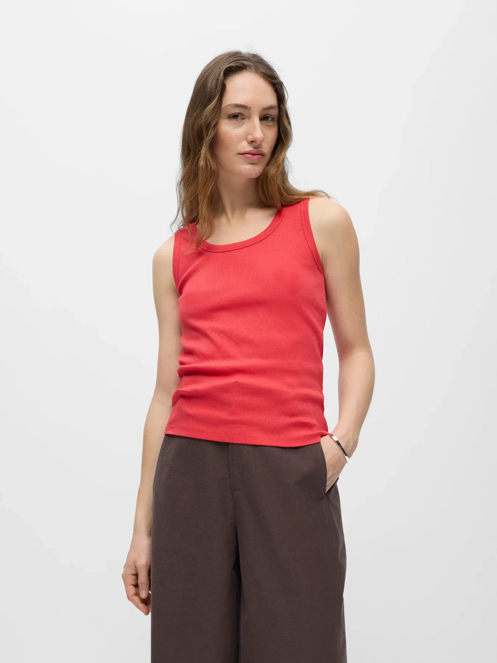 picture of Object Moli Tank Top - Poinsettia - Number Two - womens - fashion - clothing - Object 4