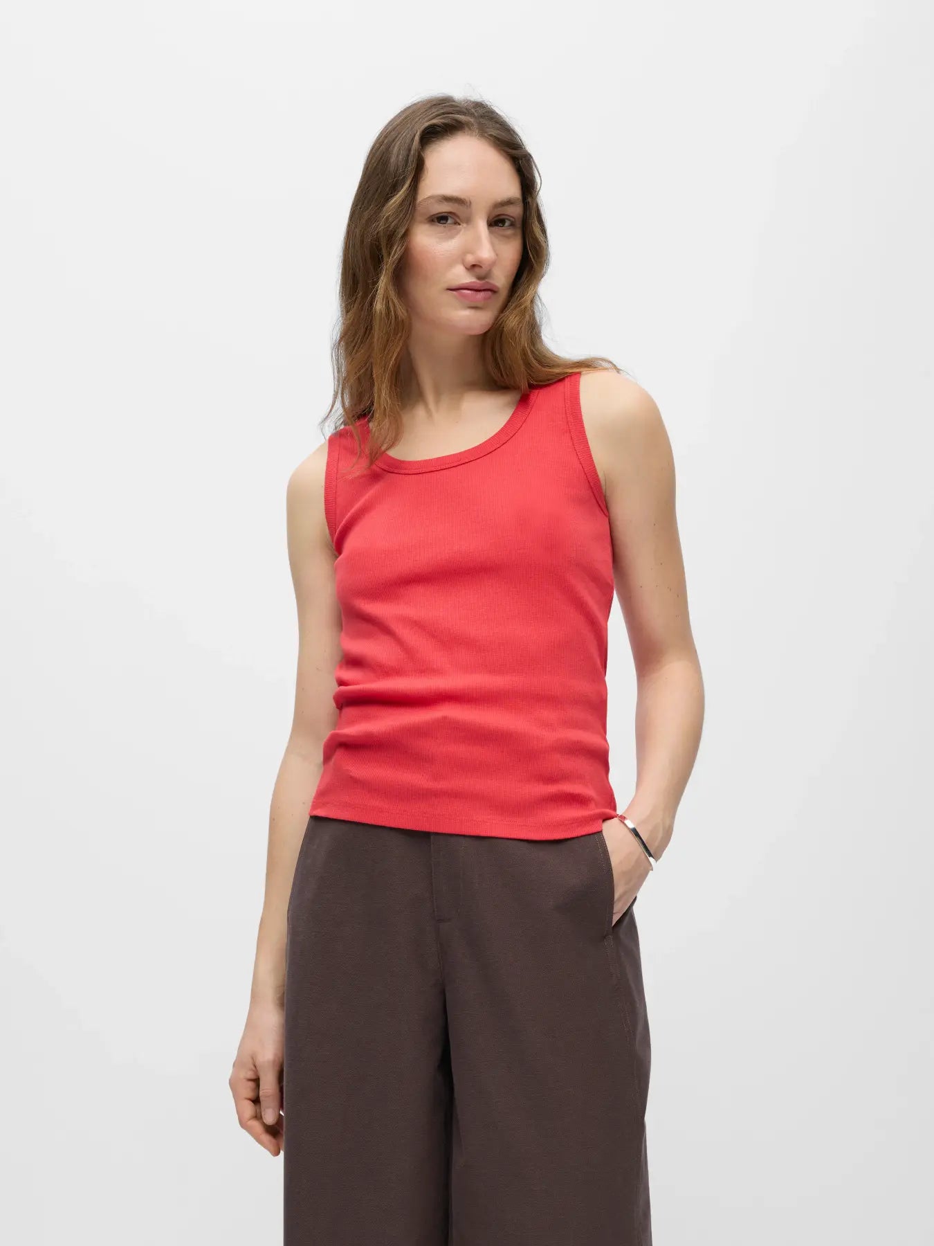 picture of Object Moli Tank Top - Poinsettia - Number Two - womens - fashion - clothing - Object 4