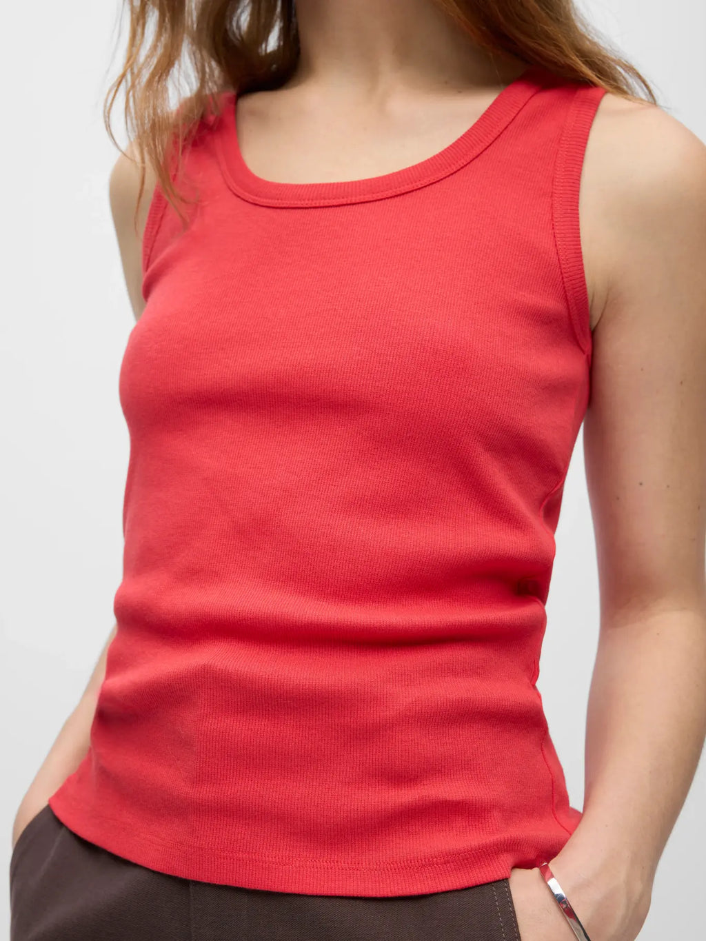 picture of Object Moli Tank Top - Poinsettia - Number Two - womens - fashion - clothing - Object 1