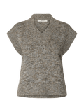 picture of Selected Ivy Knit Vest - Birch/Color mix - Number Two - womens - fashion - clothing - Selected Femme 1