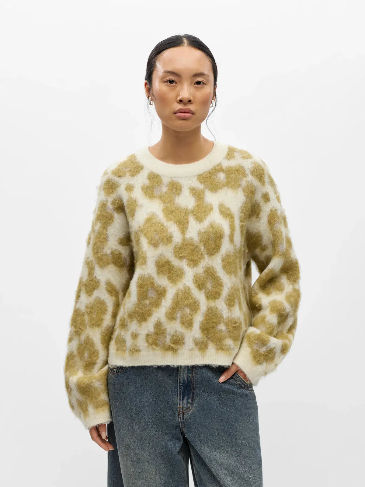 Object Pipsy Floral Jumper - Birch/Fennel