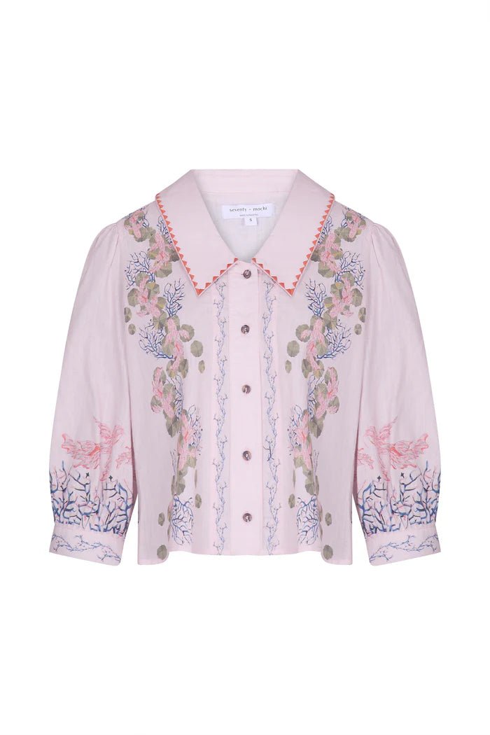 picture of Seventy + Mochi Zena Top - Indigo Coral - Number Two - womens - fashion - clothing - Seventy + Mochi 8