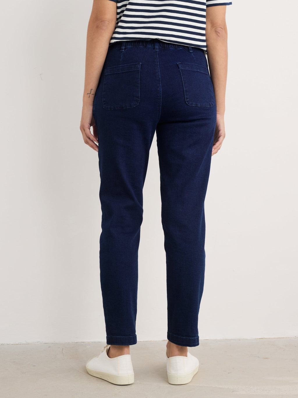 picture of Seasalt Waterdance Trousers Dark Indigo Wash - Number Two - womens - fashion - ethical - clothing - Seasalt
