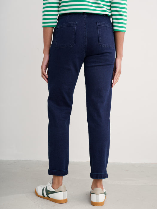 Seasalt Waterdance Trousers Dark Indigo Wash