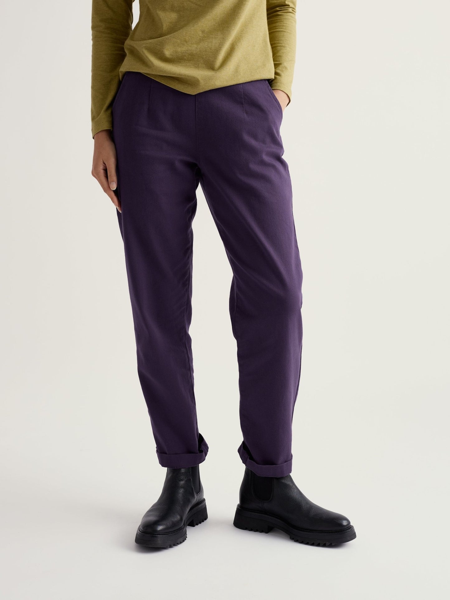 picture of Seasalt Waterdance Trousers - Dark Violet - Number Two - womens - fashion - clothing - Seasalt 3