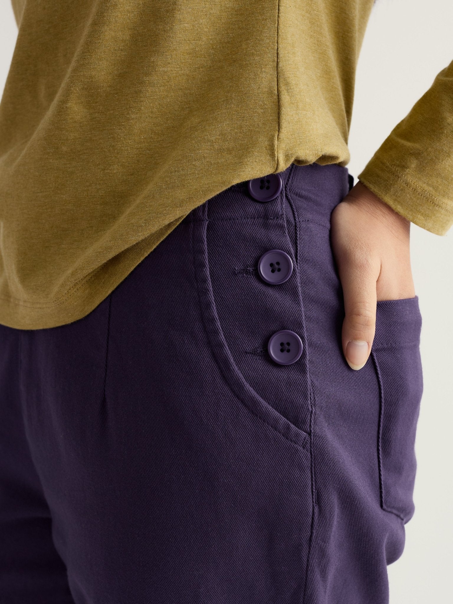 picture of Seasalt Waterdance Trousers - Dark Violet - Number Two - womens - fashion - clothing - Seasalt 2