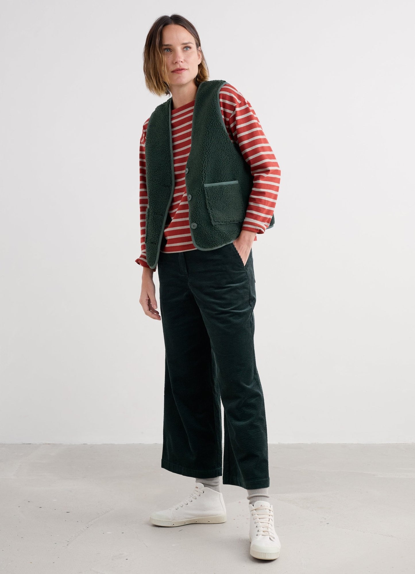 picture of Seasalt Well Wisher Borg Gilet - Coppice - Number Two - womens - fashion - clothing - Seasalt 4