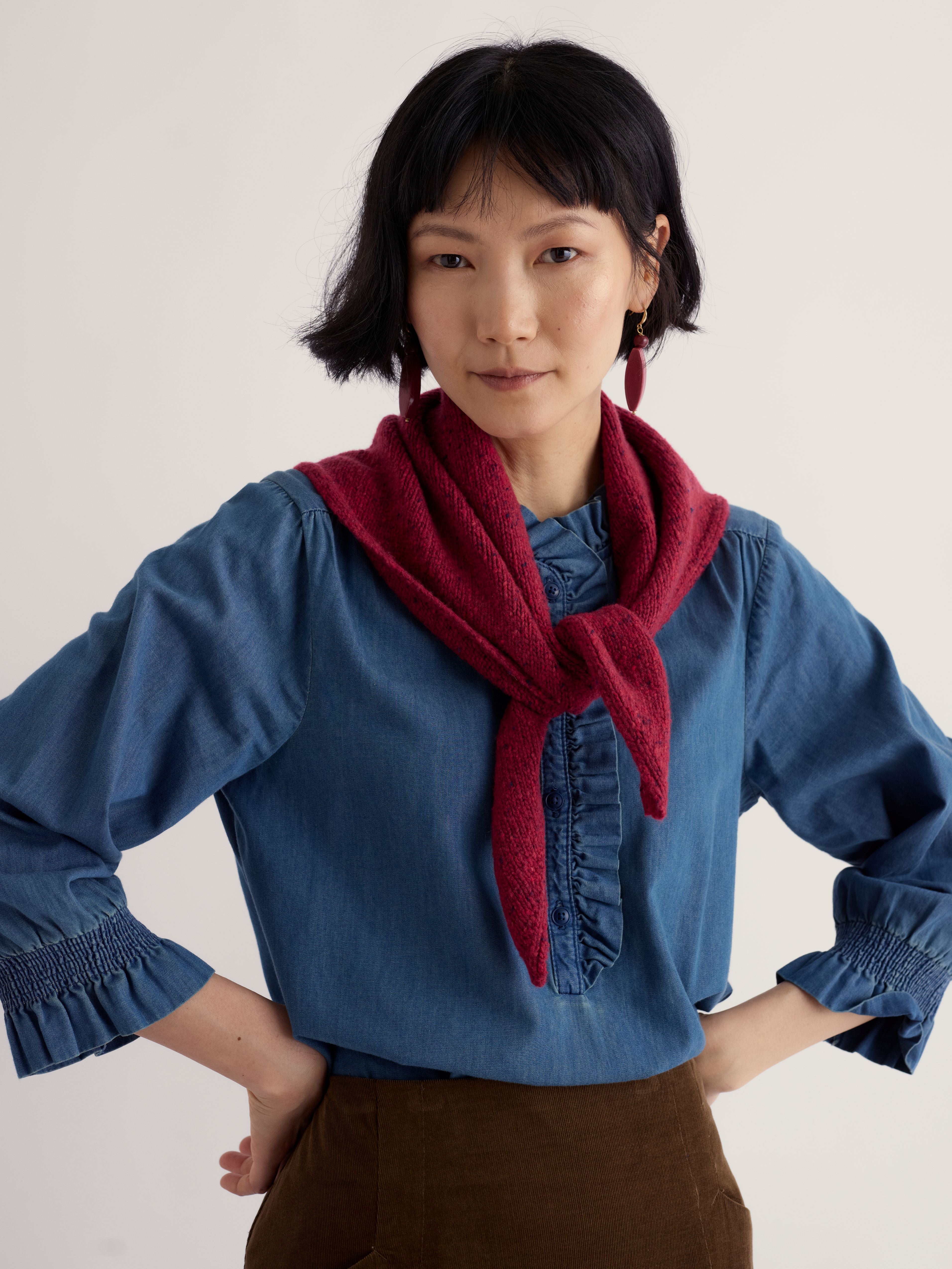 Seasalt Wild Bilberry Scarf- Dahlia