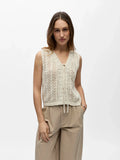 picture of Object Joplin Sleeveless Knit Top - Birch - Number Two - womens - fashion - clothing - Object 1