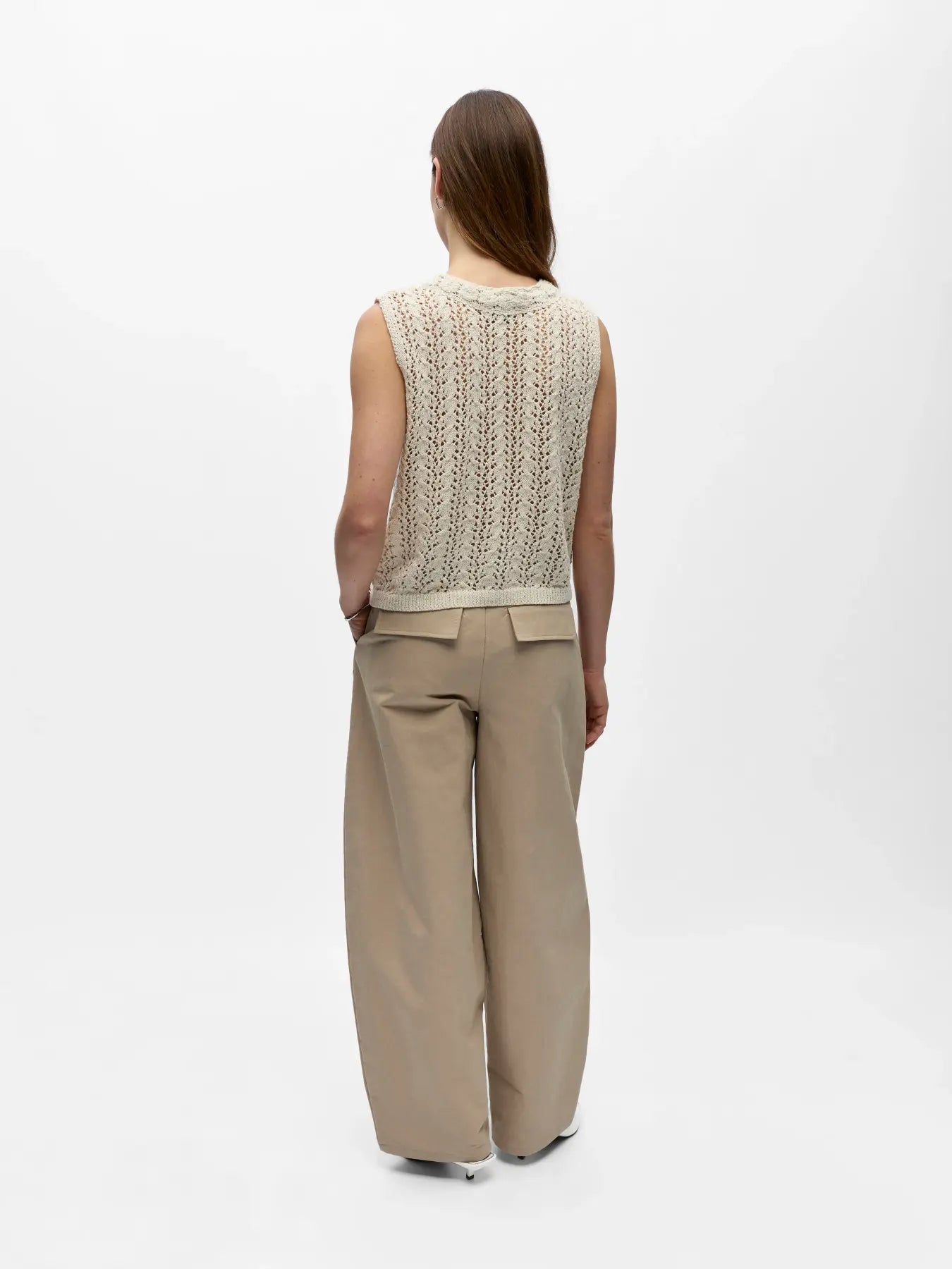 picture of Object Joplin Sleeveless Knit Top - Birch - Number Two - womens - fashion - clothing - Object 4