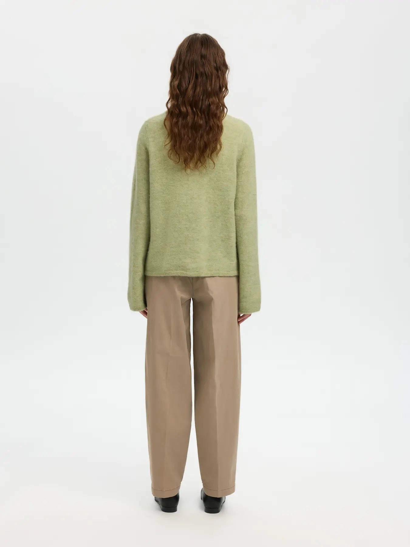 picture of Selected Lulu New LS Cardigan - Lint Melange - Number Two - womens - fashion - clothing - Selected Femme 4