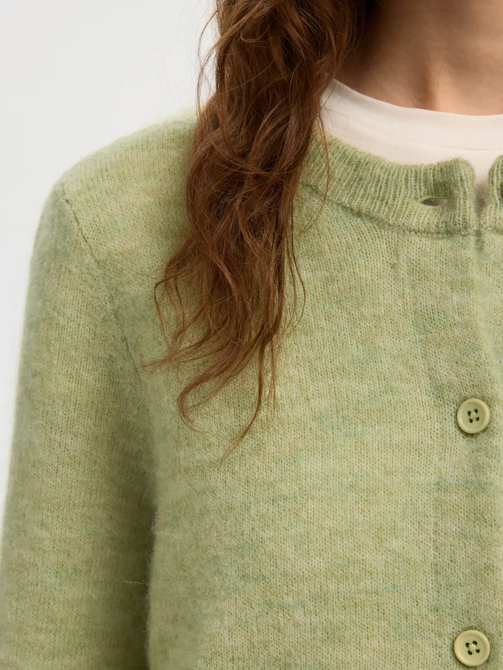 picture of Selected Lulu New LS Cardigan - Lint Melange - Number Two - womens - fashion - clothing - Selected Femme 2