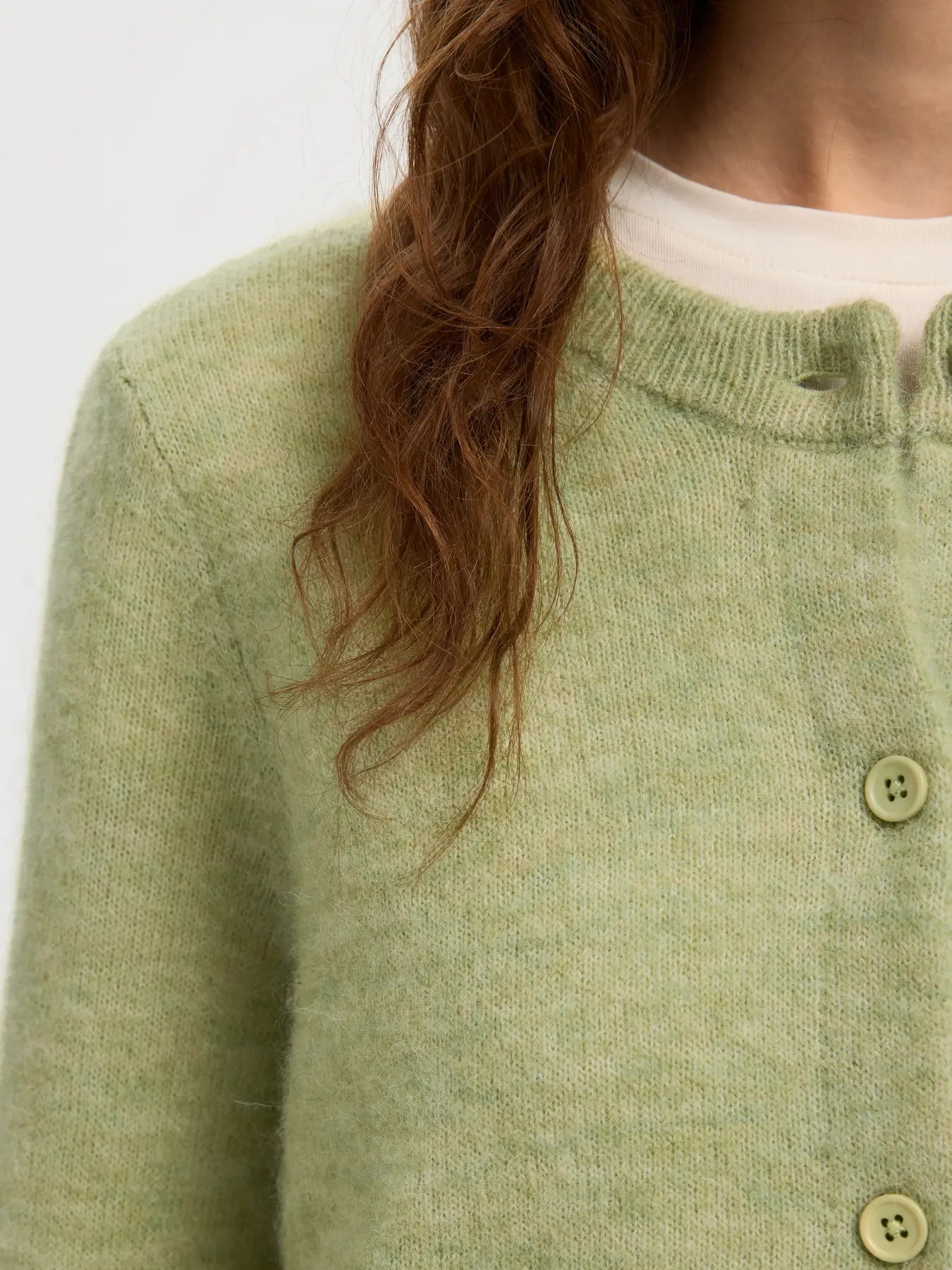 picture of Selected Lulu New LS Cardigan - Lint Melange - Number Two - womens - fashion - clothing - Selected Femme 2