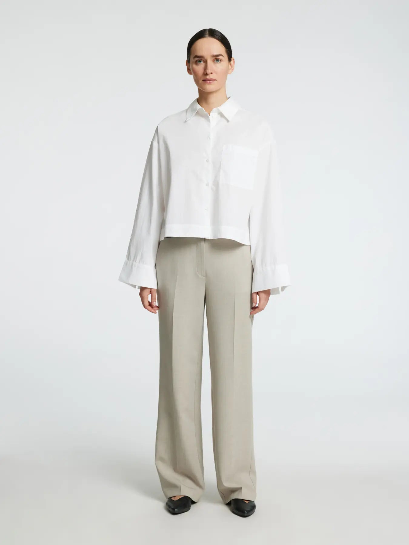 picture of Selected Astha Boxy Shirt - Bright White - Number Two - womens - fashion - clothing - Selected Femme 4