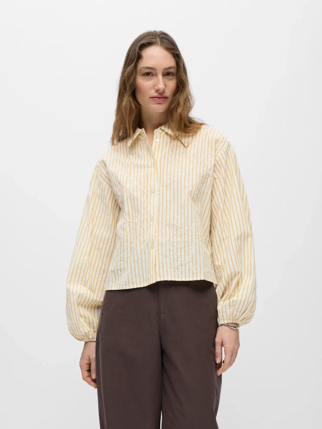 picture of Object Adriana Top - Birch/Taffy - Number Two - womens - fashion - clothing - Object 1