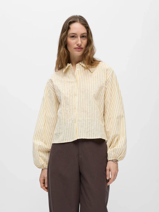 picture of Object Adriana Top - Birch/Taffy - Number Two - womens - fashion - clothing - Object 1